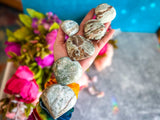 Vesuvianite and Garnet Heart, ethically sourced
