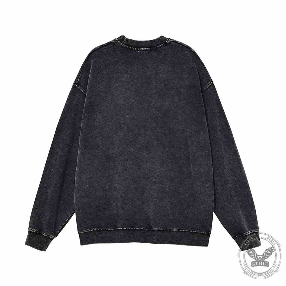 Jesus The Ultimate Deadlifter Vintage Washed Sweatshirt