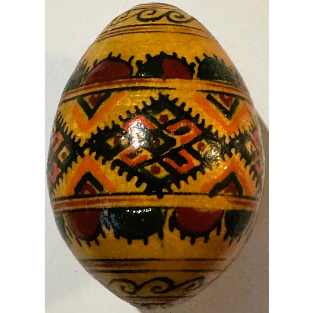 Vibrant Ukrainian Pysanka Egg Bursts with Traditional Charm