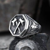 Viking Axe Stainless Steel Ring