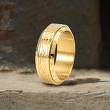 Viking Knot Runes Stainless Steel Spinner Ring