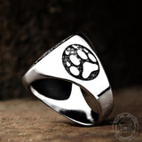 Viking Letter Bear Claw Stainless Steel Ring