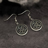 Viking Round Celtic Knot Stainless Steel Earrings
