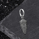 Viking Runes Arrow Stainless Steel Earrings