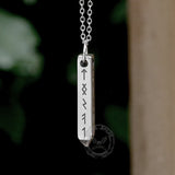 Viking Runes Geometric Stainless Steel Pendant