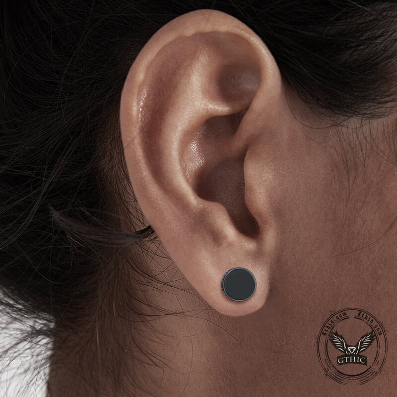 Pendientes de acero inoxidable con runas vikingas