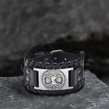 Viking Tree of Life Alloy Leather Bracelet
