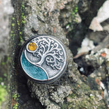 Viking Tree of Life Stainless Steel Amulet Ring