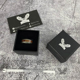 Viking Tree Of Life Stainless Steel Wood Ring