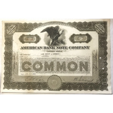 Rare American Bank Note Co. Stock Certificate from Roaring 20s