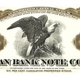 Rare American Bank Note Stock Certificate From the Roaring 20s