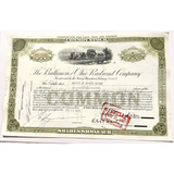 Rare 1950s B&O Railroad Stock Certificate Vintage Collectible