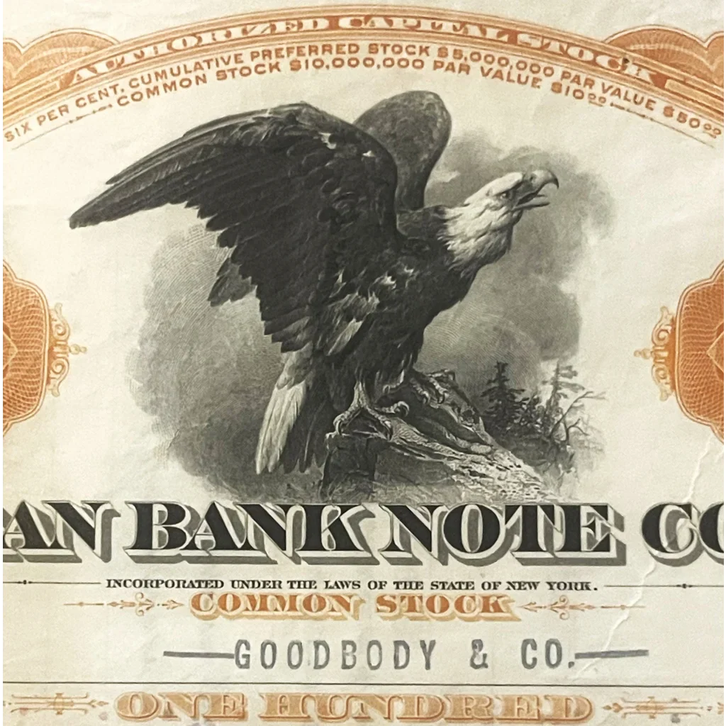 Rare American Bank Note Stock Certificates from the 1930s