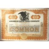 Rare American Bank Note Stock Certificates from the 1930s