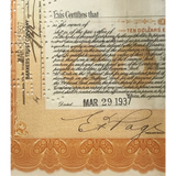 Rare American Bank Note Stock Certificates from the 1930s