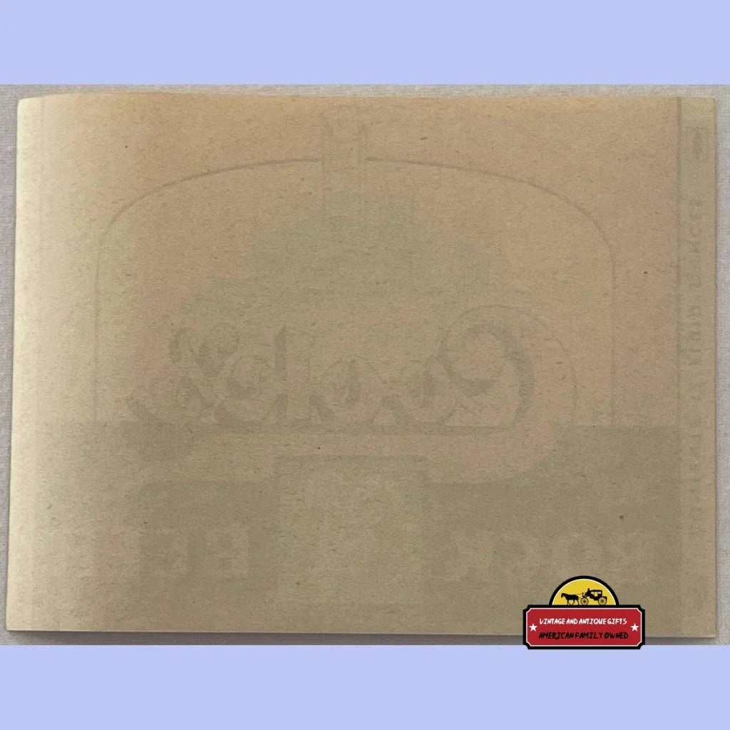 Rare 1940s Cook's Bock Beer Label with Steamboat and Goat Design