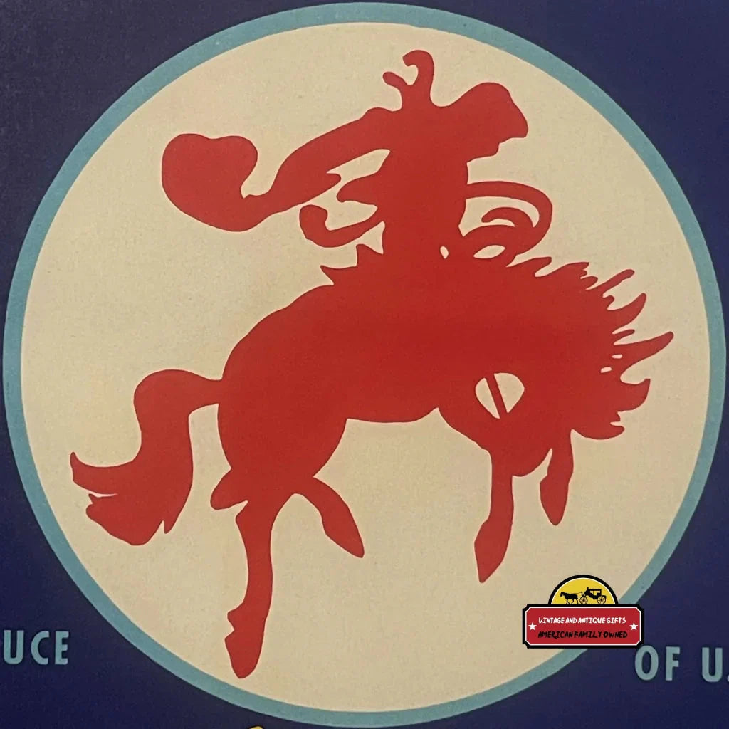 Rare 1940s Challenger Crate Label Captures Wild West Spirit