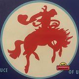 Rare 1940s Challenger Crate Label Captures Wild West Spirit