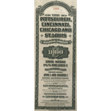 Rare 1944 Railroad Antique Vintage Bond Certificate Unearthed