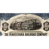 Rare 1945 Pennsylvania Railroad Pennsy Gold Bond Certificate