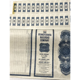 Rare 1945 Pennsylvania Railroad Pennsy Gold Bond Certificate