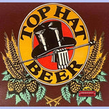 Rare Vintage 1950s Top Hat Beer Label from Cincinnati Brewery