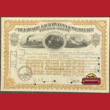 Rare 1950s Delaware Lackawanna Railroad Stock Certificate