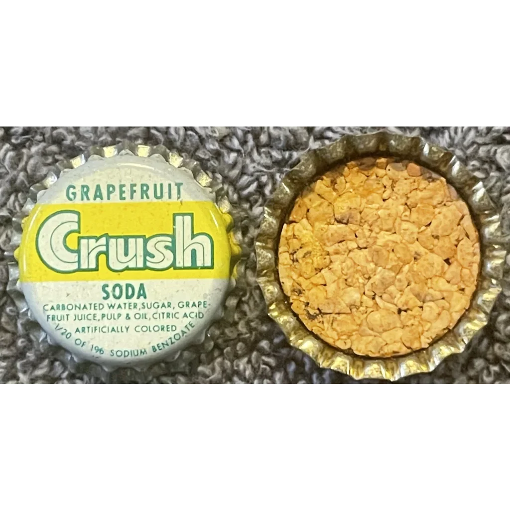 Rare Vintage 1950s Grapefruit Crush Bottle Cap from Pittsburgh