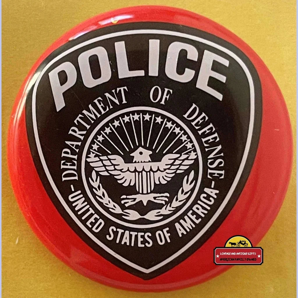 Rare Tin Litho Special Police Badge from Department of Defense