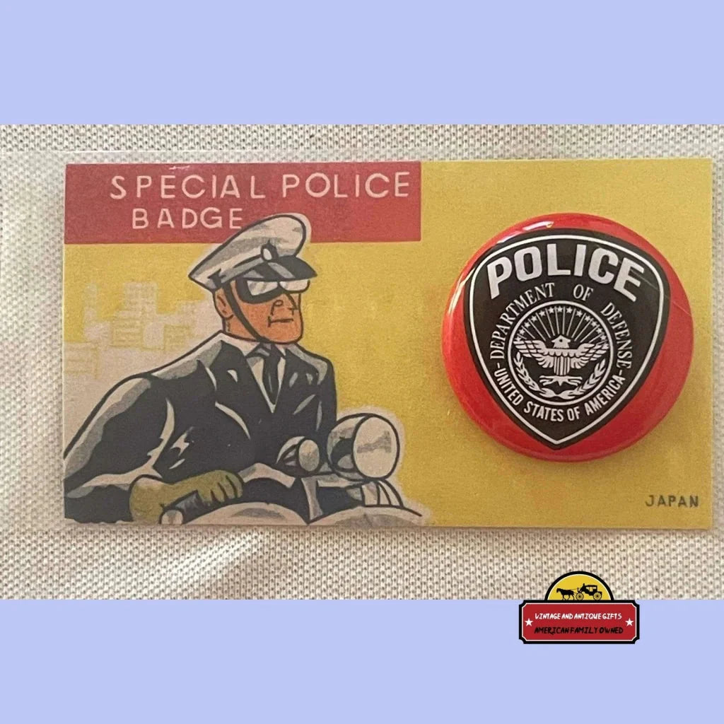 Rare Tin Litho Special Police Badge from Department of Defense
