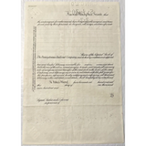 Vintage 1930s - 1950s Pennsylvania Railroad "Pennsy" Stock Certificate, Green