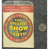 Vintage 1950s Ringling Bros Circus Decal Revives Golden Era Magic