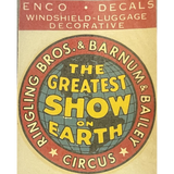 Vintage 1950s Ringling Bros Circus Decal Revives Golden Era Magic