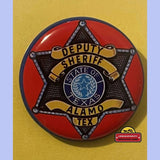 Rare Vintage 1950s Tin Litho Alamo Texas Deputy Sheriff Badge