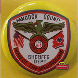 Rare 1950s Hancock County Special Police Badge Tin Treasure