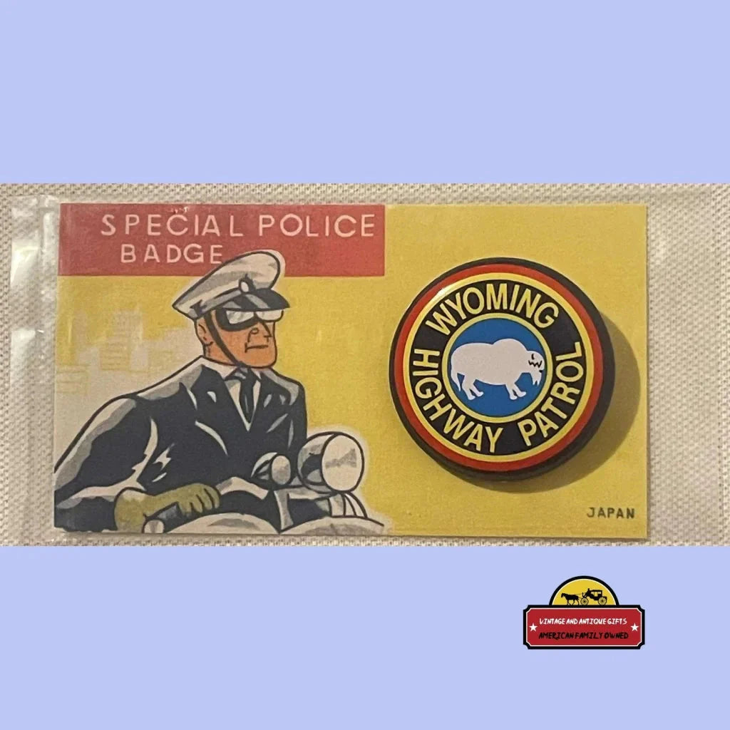 Rare 1950s Wyoming Tin Litho Special Police Badge Unearthed