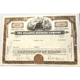 Rare 1960s Atlantic Refining Company Stock Certificate Unveiled