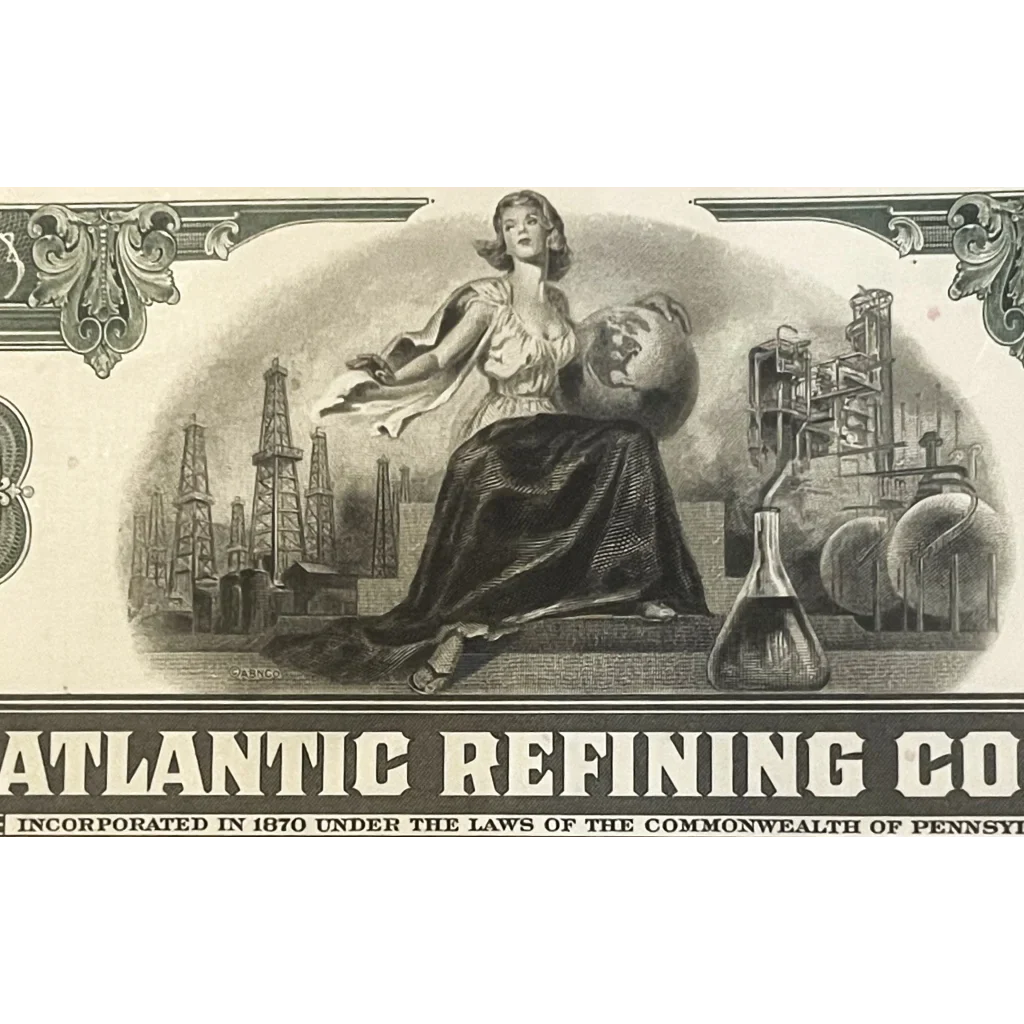 Rare 1960s Atlantic Refining Company Stock Certificate Unearthed