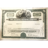 Rare 1960s Atlantic Refining Company Stock Certificate Unearthed