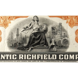 Rare Vintage 1960s Atlantic Richfield Stock Certificate ARCO Americana