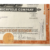 Rare Vintage 1960s Atlantic Richfield Stock Certificate ARCO Americana