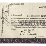 Rare Vintage 1960s Atlantic Richfield Stock Certificate Purple Gem