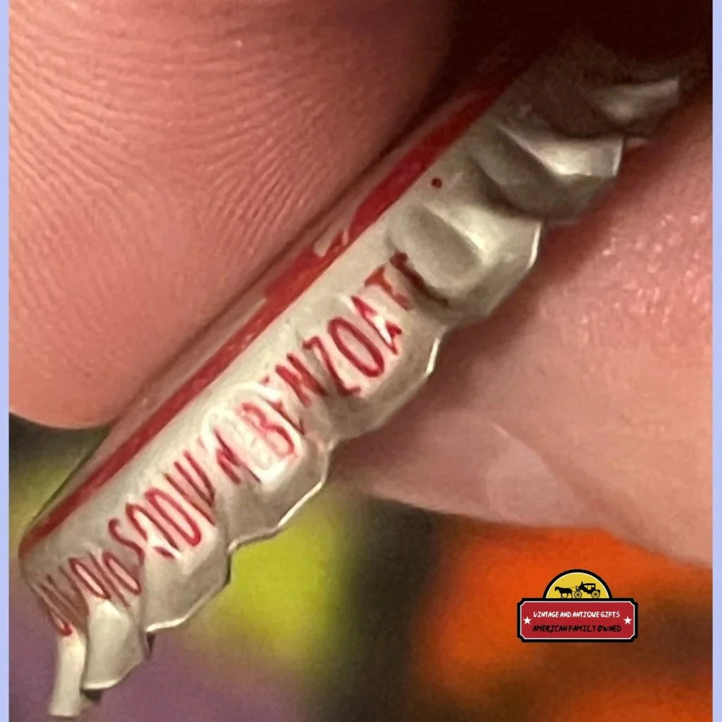 Rare Cherry Smash Antique Bottle Cap from 1960s Virginia