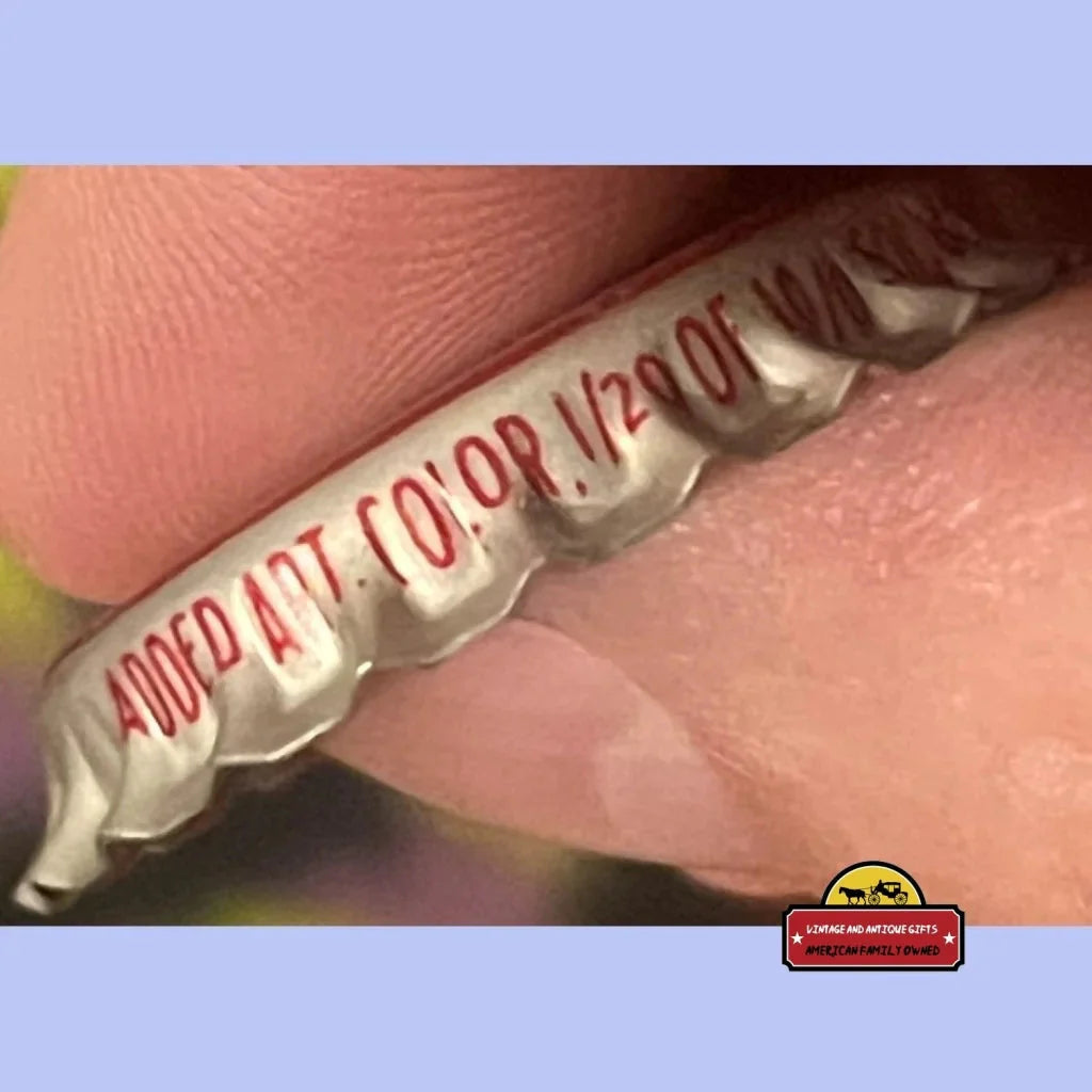 Rare Cherry Smash Antique Bottle Cap from 1960s Virginia