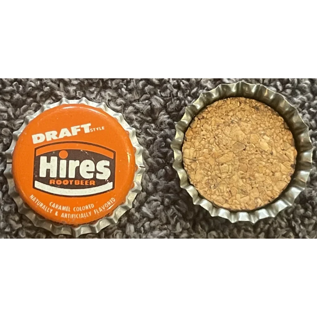 Rare 1960s Hires Draft Root Beer Bottle Cap Collectible