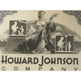 Rare Vintage 1960s Howard Johnson Stock Certificate Collectible
