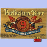 Rare 1960s Perfection Beer Label From Allentown PA