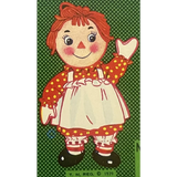Vintage 1960s Raggedy Ann Can Label from Chicago Illinois