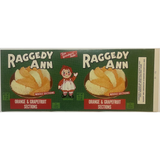 Vintage 1960s Raggedy Ann Can Label from Chicago Illinois