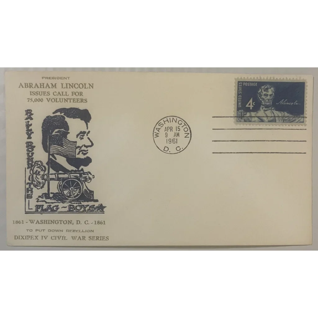 Rare Civil War Centennial Lincoln Envelope from 1961